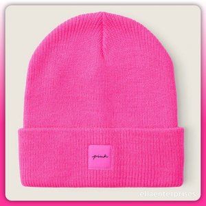 VS Pink Hot Pink Beanie Hat